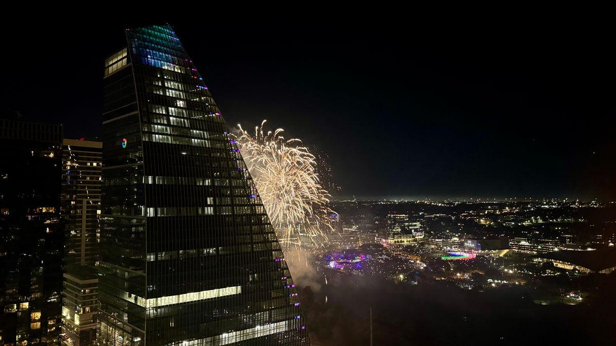 Downtown Austin - Had a low-key NYE, watched fireworks from the Seaholm Residences. Then did the 70 deg polar plunge at Barton the next morning!