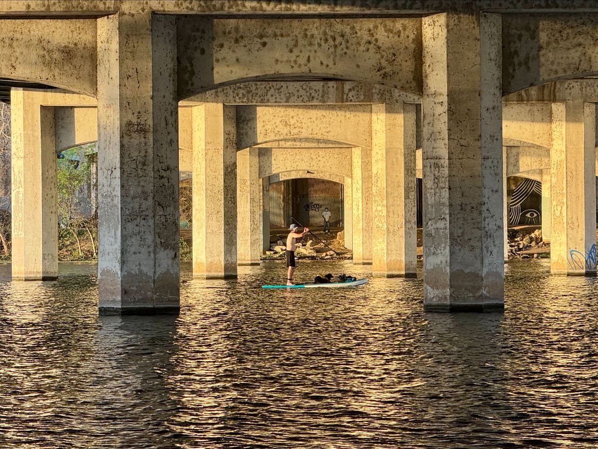 Downtown Austin - Under the S 1st Bridge. Hope you are enjoying this beautiful spring weather!