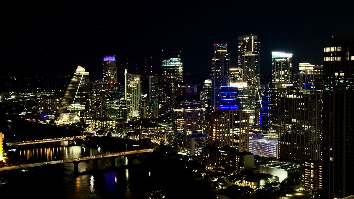 Downtown Austin - Night views from the new penthouse listing on the 45th floor at 44 East!